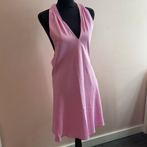 Wild Fable Pink Halter Mini Dress Size M| Backless Summer Dress NWT | Barbiecore